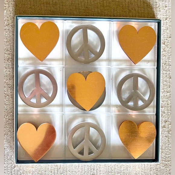 Jonathan Adler Peace & Love Tic Tac Toe Board Game - Picture 1 of 5